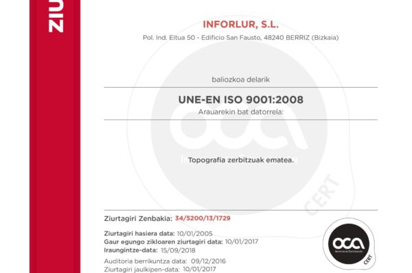 certificado-oca-iso-9001-inforlur-euskera